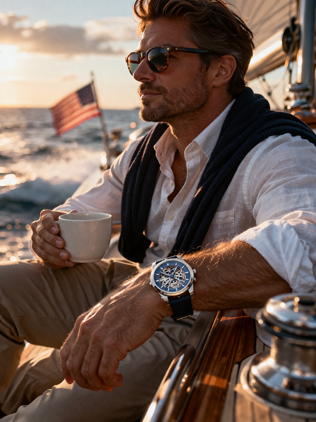 Founder portrait in a refined studio setting