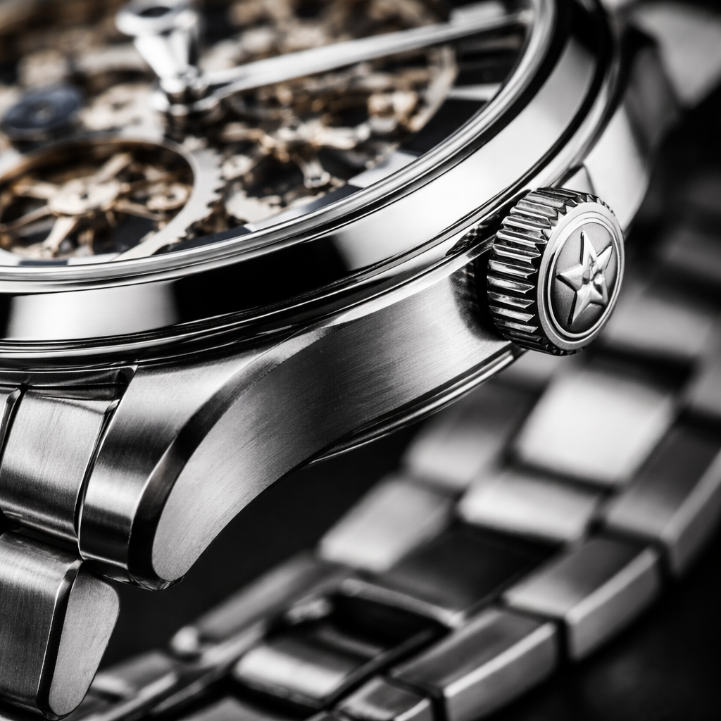 Watch case materials and finishes