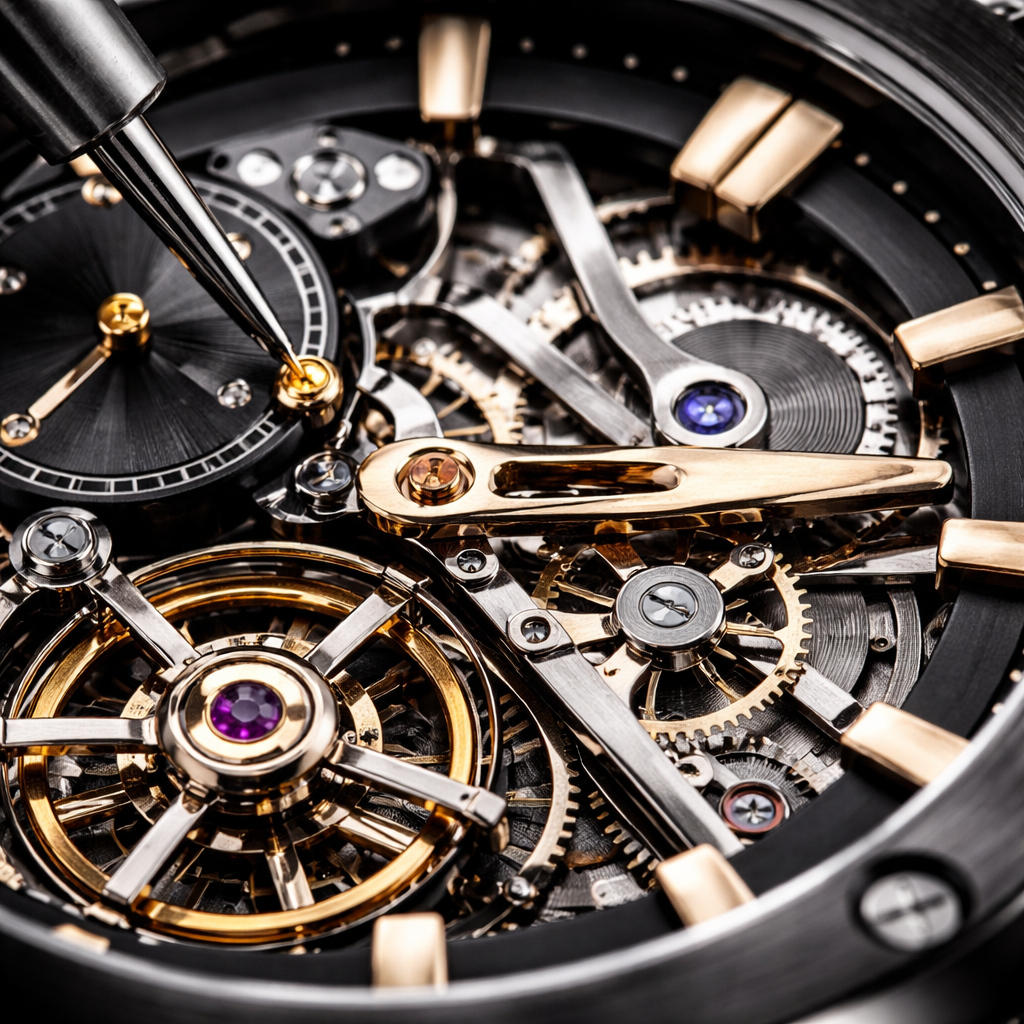 Mechanical movement close-up